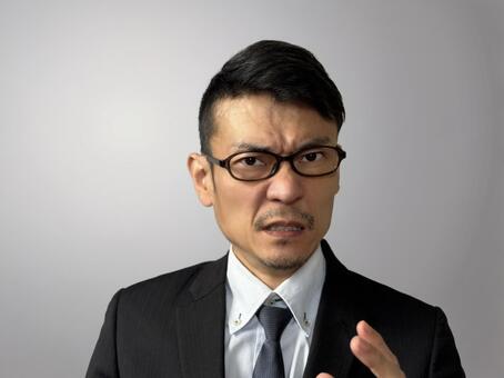 怒るビジネスマンのクレーム ビジネスマン,男性,怒るの写真素材