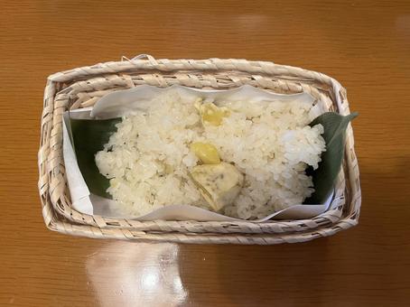 栗おこわ 栗おこわ おこわ,栗,小布施の写真素材