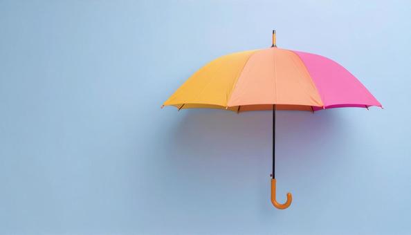 カラフルな傘の背景画像 カラフルな傘の背景画像の写真
