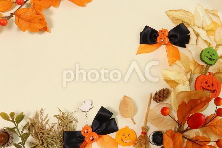 秋色のハロウィン画像　２ ハロウィン,ハロウィーン,かぼちゃの写真素材