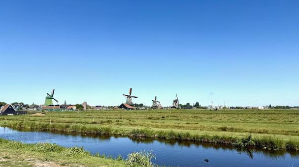オランダ・ザーンセスカンスの風景 オランダ・ザーンセスカンスの風景 オランダ,ザーンセスカンス,ザーン・セスカンスの写真素材