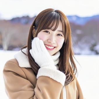 ジャンバーを着た若い女性 生成AI ジャンバーを着た若い女性 生成AIの写真