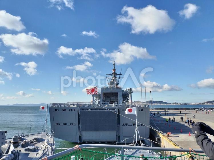 掃海母艦　うらが うらが,掃海母艦,海上自衛隊の写真素材