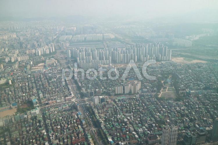 ソウルの街並み 韓国,韓国の文化,ソウルの写真素材