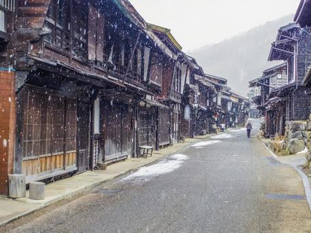 【長野県】塩尻市・中山道 奈良井宿 【長野県】塩尻市・中山道 奈良井宿 奈良井宿,中山道,重要伝統的建造物群保存地区の写真素材