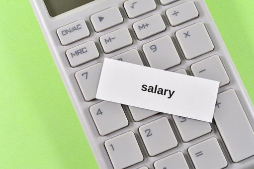Calculate labor costs using a calculator and salary, JPG