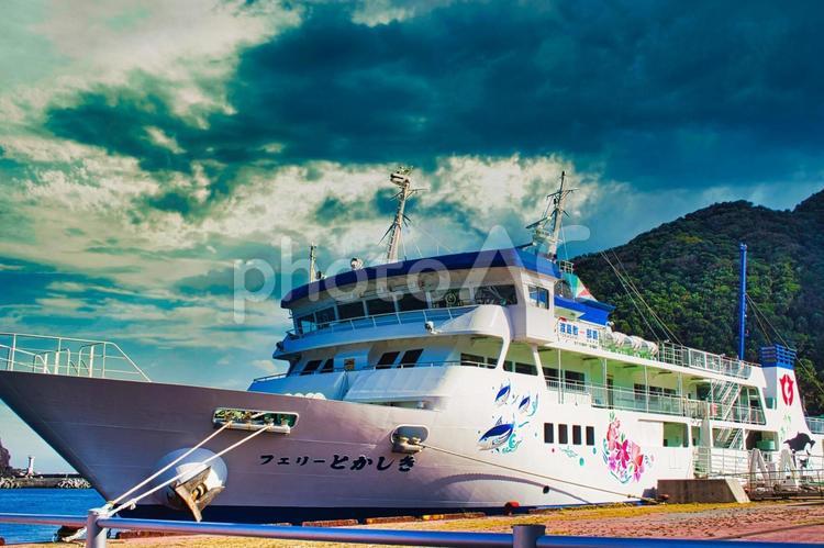 フェリー　渡嘉敷島（沖縄） フェリー,渡嘉敷島,沖縄の写真素材