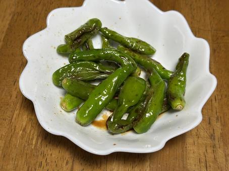 ししとうの醤油炒め ししとうの醤油炒めの写真