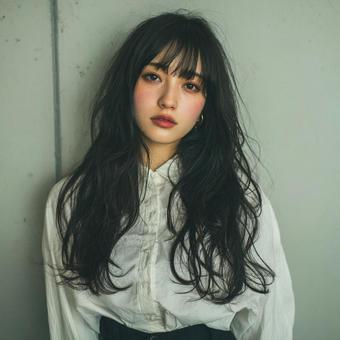 ロングヘア美人01 ロングヘア美人01の写真