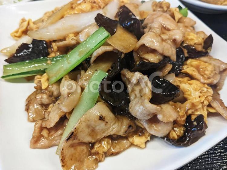 卵とキクラゲ炒め 食材,食品,器の写真素材