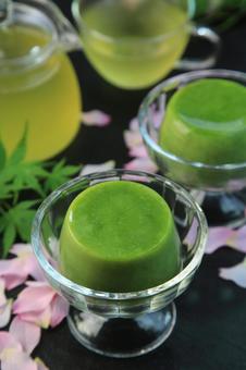 Matcha pudding, JPG