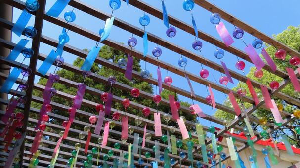 別小江神社　境内の風景　風鈴 別小江神社,神社,神社仏閣の写真素材