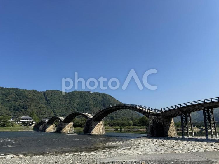 錦帯橋① 錦帯橋,山口,岩国の写真素材