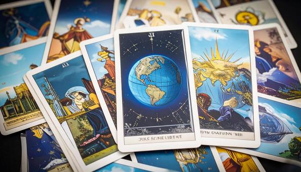 タロットカード 大アルカナ 世界 タロットカード 大アルカナ 世界の写真