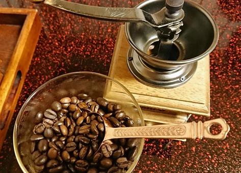Photo, beans, grind beans, coffee, 
