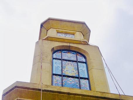 見上げるチャトチャック市場の時計塔 見上げるチャトチャック市場の時計塔 空,レトロ,時計塔の写真素材