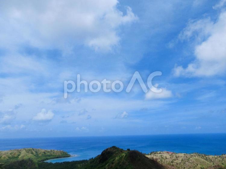 島と海と青空2 グアム,バカンス,バケーションの写真素材