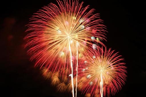 花火 花火 花火,夏,祭りの写真素材
