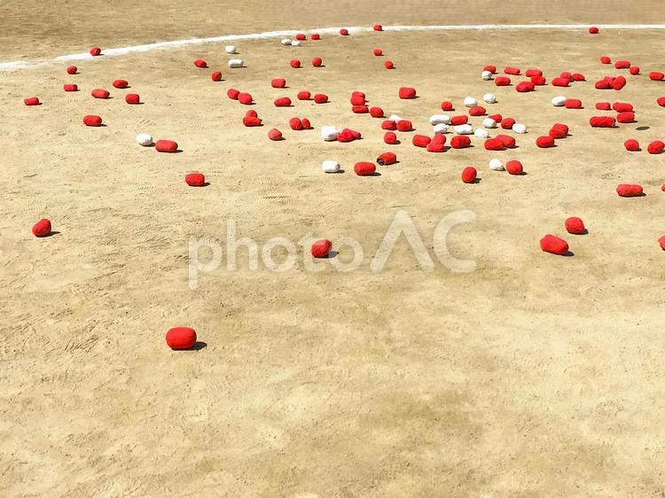 運動会　玉入れの玉 運動会,体育大会,体育祭の写真素材