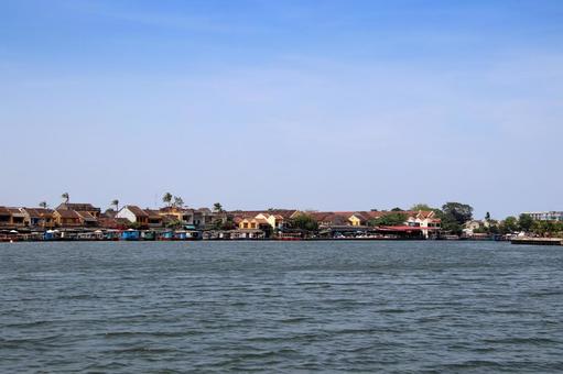 ベトナムホイアンのドゥボン川風景 ベトナムホイアンのドゥボン川風景 ベトナム,ホイアン,ドゥボン川の写真素材