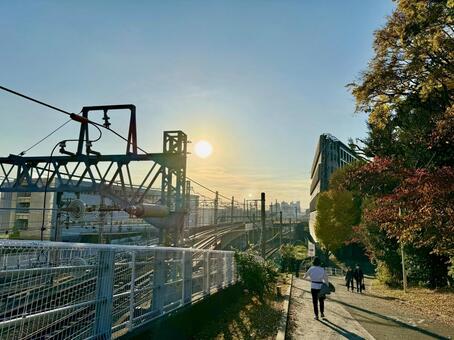 大岡山周辺 大岡山,緑ヶ丘,東急線の写真素材