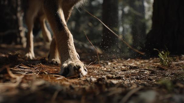 エネルギッシュな一歩の写真