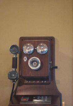 古風な電話の写真