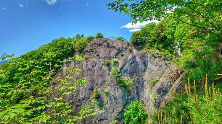 稚児落とし 山,登山,景色の写真素材