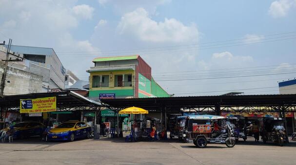 タイを感じる景色 道路,道,通りの写真素材