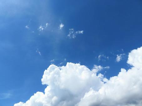 青空と白い雲 青空と白い雲の写真