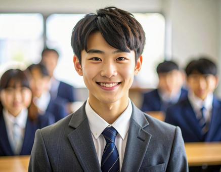 男子学生 男子学生の写真