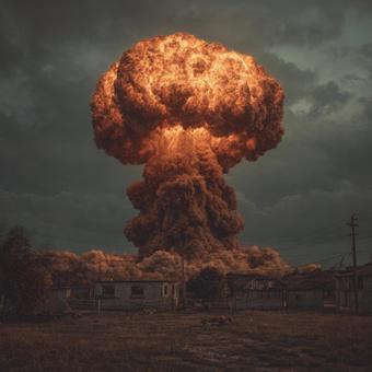 終末を告げる、空に広がる恐ろしいきのこ雲 終末を告げる、空に広がる恐ろしいきのこ雲の写真