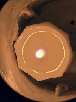 蠟燭の灯り 蝋燭,ロウソク,火の写真素材