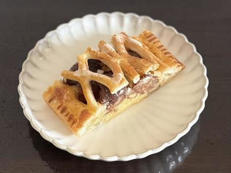 マロンパイ マロンパイ,パイ生地,デニッシュの写真素材