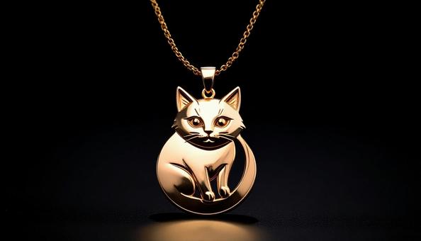 ネックレス 猫A2 ネックレス 猫A2の写真