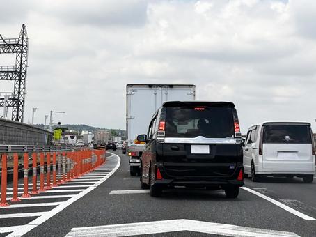 渋滞の高速道路 渋滞の高速道路 車,道,渋滞の写真素材