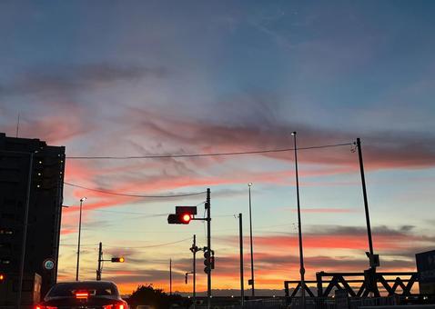 夕焼け空 夕焼け空の写真