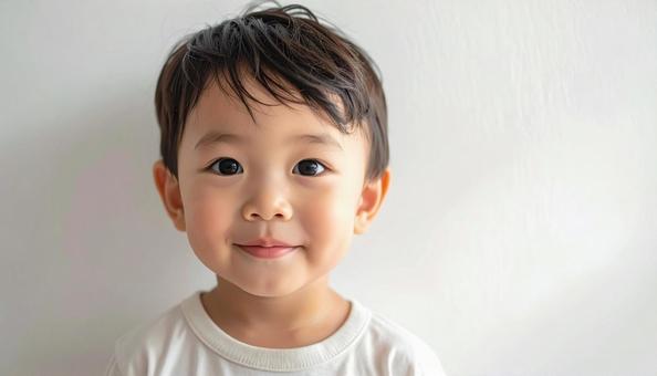 幼い男の子、コピースペース 幼い男の子、コピースペースの写真