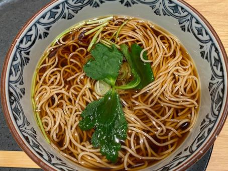 温かい蕎麦 蕎麦,食べ物,美味しいの写真素材