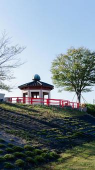 公園の中の建物 公園の中の建物 公園,10月,自然の写真素材