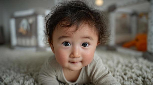 子供部屋でハイハイする赤ちゃん 08 子供部屋でハイハイする赤ちゃん 08の写真