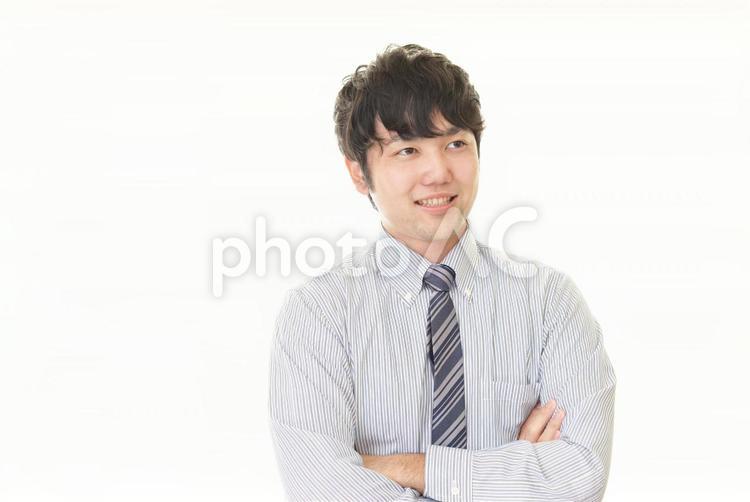笑顔の男性 ビジネス,先生,ビジネスマンの写真素材
