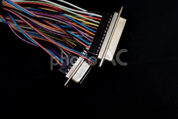 【電線加工】ケーブルハーネス・末端加工イメージ【工業】 電線,電線加工,加工の写真素材