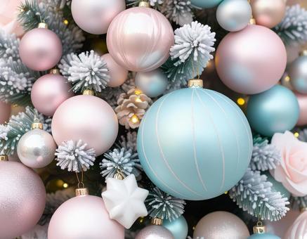クリスマスツリーの飾り クリスマスツリーの飾りの写真