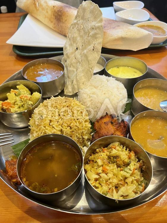 南インド料理のミールス（ケララ料理） 南インド料理,日本,インド料理の写真素材