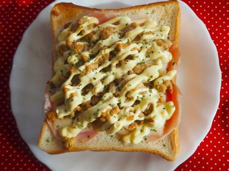 Photo, teriyaki chicken, ham, mayo, 