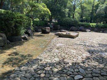 水遊び場 水遊び場の写真