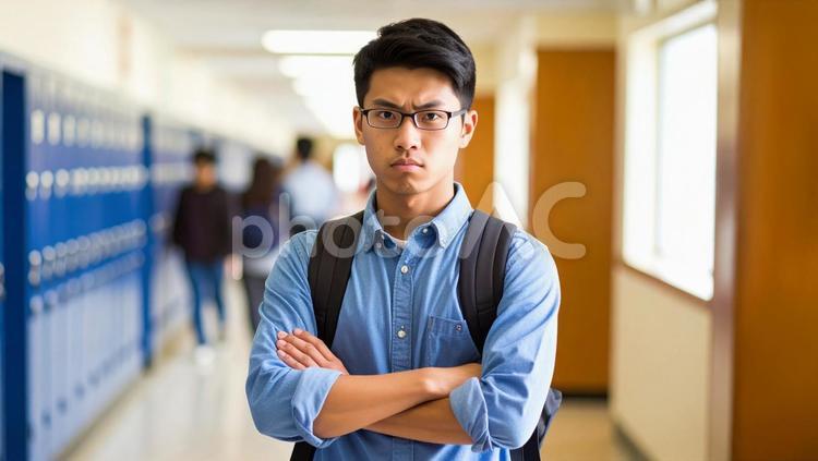 怒った顔の若い男性1 男性,怒り,憤りの写真素材