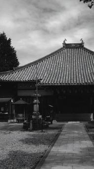愛知県-興正寺-西山本堂-白黒 愛知県-興正寺-西山本堂-白黒の写真