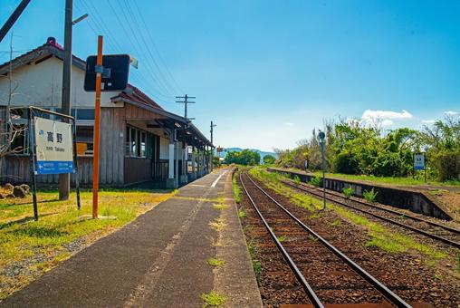 田舎の駅 因美線高野駅 田舎の駅 因美線高野駅の写真